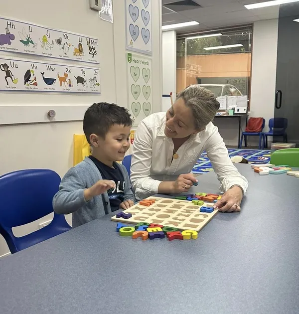 Student learning to write